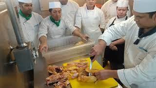 Cruise ship job, butchery french cut chicken breast