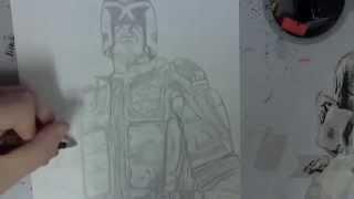 Dredd Speed Drawing (Dredd 2012)