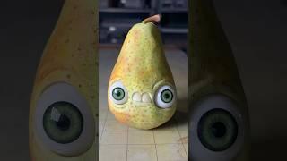 Air Dry Clay Pear Blob Sculpture