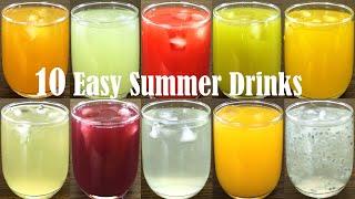 10 Easy Summer Drinks Recipe | How to make Refreshing Lemon Drinks