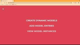 Django Dynamically Create Models - Django Dyno UI