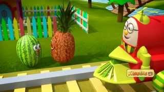 Learn about fruits on this adventure ride with Humpty the train