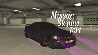 Black Russia.Nissan Skyline R34.Ночной дрифт.