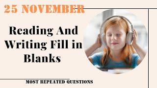 PTE Reading And Writing Fill in The Blanks // November 2024 Practice Predictions