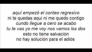 Conteo regresivo gilberto santa rosa con letra