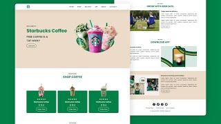 Responsive Starbucks Website Design Using HTML CSS And JavaScript