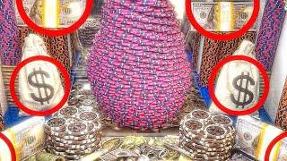 1 Quarter Challenge $100 Million Dollar Buy In High Limit Coin Pusher