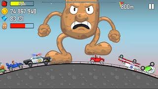 Hill Climb Racing - POTATO MAN vs ALL VEHICLES - GamePlay Walkthrough