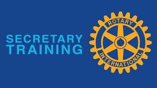 Rotary Club - Secretary Training Session