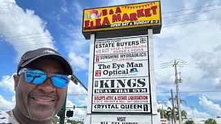 SHORT WALKNIG TOUR OF THE B & A FLEA MARKET| STUART  FLORIDA