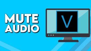 How To Mute Audio on Sony Vegas Pro Tutorial For Begginers