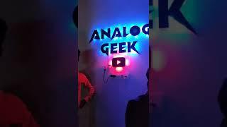 ANALOG GEEK studio tour  diy lighting logo