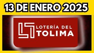 Resultado LOTERIA DEL TOLIMA del lunes 13 de enero de 2025  (ULTIMO SORTEO)