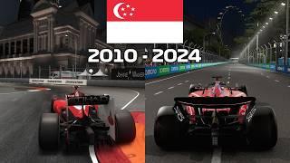 Evolution of Marina Bay Circuit in Codemasters F1 Games | 2010 - 2024