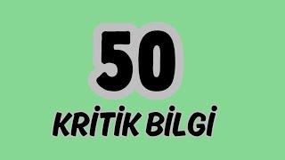 TYT TARİH SON TEKRAR /NOKTA ATIŞI KRİTİK BİLGİLER