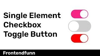 checkbox toggle button