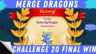 Merge Dragons Challenge 20 - Final Win Walkthrough