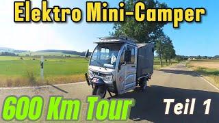 Mit dem E- Mini Camper durch Deutschland / Teil 1