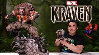 KRAVEN THE HUNTER!!! Huge Marvel Custom Kraven Statue Unboxed!