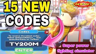 *ALL CODES WORK* Super Power Fighting Simulator ROBLOX | JULY 14, 2024