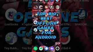 Top 10 best offline games for android #shorts #shortvideo #top10facts