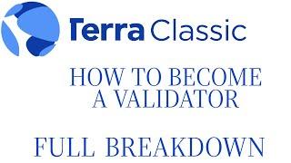 HOW TO BECOME A #TERRA VALIDATOR! THE INS AND OUTS OF BEING A #LUNC VALIDATOR! UPTIME IS KEY!