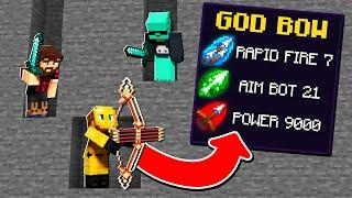 Minecraft Manhunt, but I have GOD BOWS