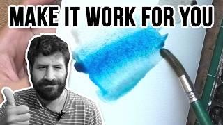 How to Make Watercolor Do the Work for YOU!