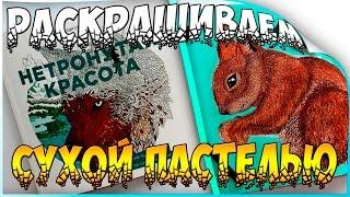 НЕТРОНУТАЯ КРАСОТА | РАСКРАСКА АНТИСТРЕСС | РАСКРАШИВАНИЕ | РИСУЕМ СУХОЙ ПАСТЕЛЬЮ | YulyaBullet