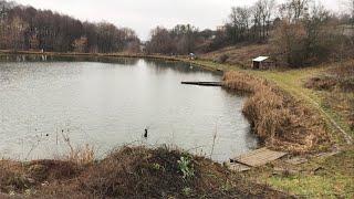 Рыбалка зимой на Рыбном месте в Дергачах.Харьковская область. Обзор прудов!