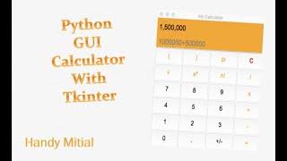 Python GUI Calculator Using Tkinter - Serie1