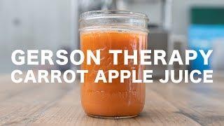 GERSON THERAPY // CARROT APPLE JUICE