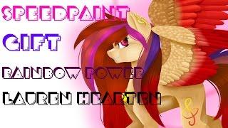 [Gift]  Rainbow Power Lauren Hearten  .:SpeedPaint:.