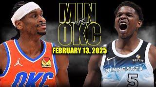 Oklahoma City Thunder vs Minnesota Timberwolves Full Game Highlights - February 13 | NBA Season