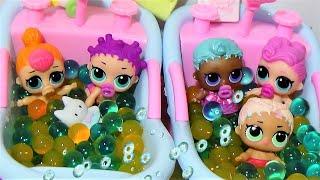 CARTOON LOL DOLLS in the pool with balls ORBIS funny cartoons collection DARINELKA