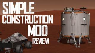 SIMPLE CONSTRUCTION MOD REVIEW in Kerbal Space Program