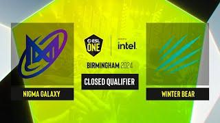 Dota2 - Nigma Galaxy vs Winter Bear - Game 1 - ESL One Birmingham 2024 - CQ - MENA