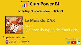 [Strasbourg] - DAX, les grands types de fonctions