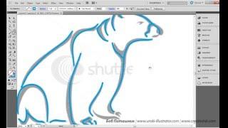 Adobe Illustrator. Урок 9. Инструмент варьирования толщины линии Width tool. (Бориса Поташника)