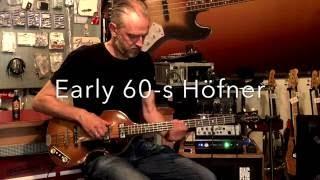 Early 60's Höfner bass demo