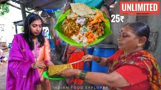 Unlimited Thali Only Rs.25/- | Cheapest Food Of Bangalore | Street Food India