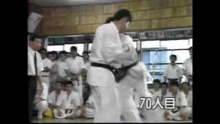 100-man kumite. Akira Masuda