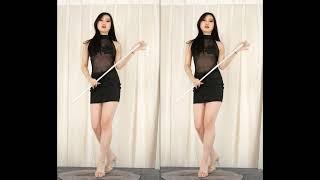 黑girl舞姿 映秀 拐杖舞