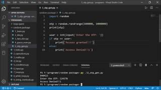 Make OTP Generator - Python Project - Python Tutorials