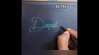 Deepak Name design sign ️ #namesignature #cursive #calligraphy #sign #deepak #signaturestyle #art