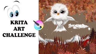 KRITA ART CHALLENGE: Paint a fairy creature using only two brushes!