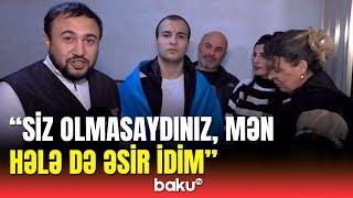 Əsirlikdən qayıdan Aqşin Bəbirovun ailəsi sevinc içində | Balam canıma can qatdı