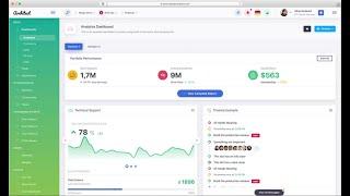 Admin Dashboard Layout - HTML CSS Bootstrap4 & JQuery