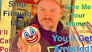 PowerTripping Fools Gets Owned & Dismissed After Rolling Up On Us Like a Thug Over Public Filming