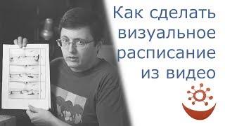 Как сделать простое визуальное расписание из видео